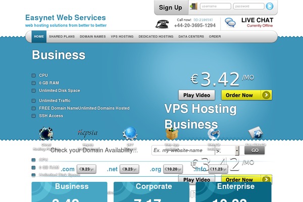 easynetweb.eu site used Simply-elegant