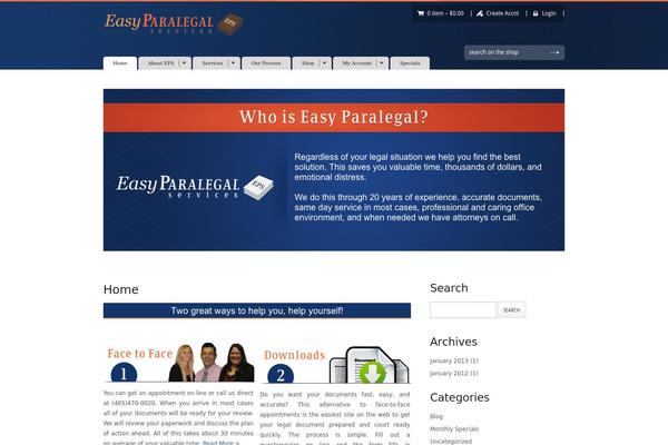 easyparalegalservices.com site used Sommerce