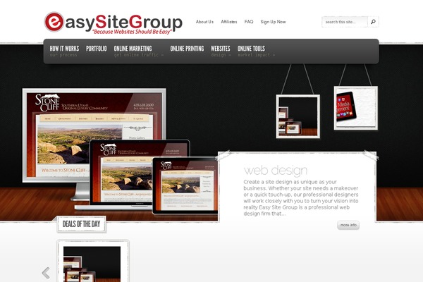 eStore theme site design template sample