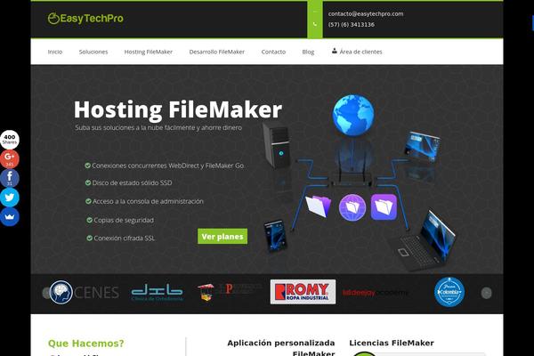 WordPress website example screenshot