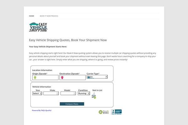 Twenty Twelve theme site design template sample