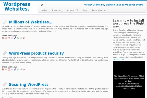 WordPress website example screenshot