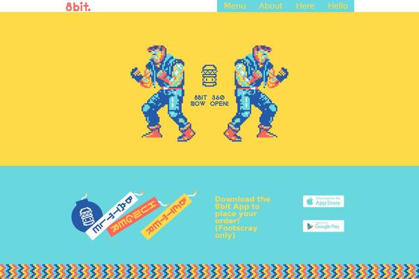 8Bit theme websites examples