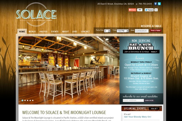 Solace theme site design template sample