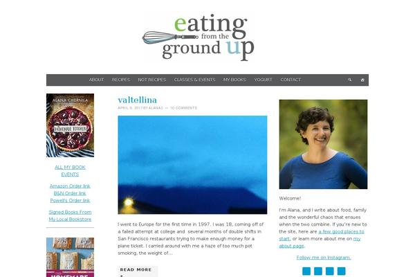 eatingfromthegroundup.com site used Foodie Pro