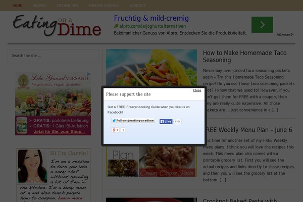 eatingonadime.com site used Eoad-2021