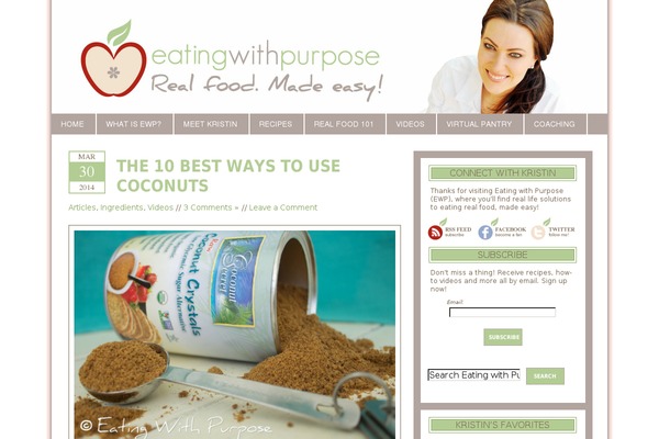 eatingwithpurpose.com site used Ewp