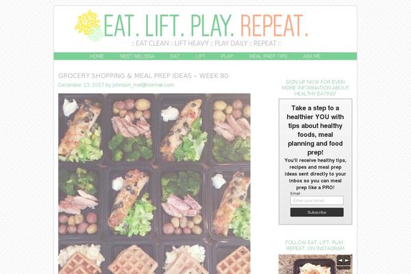 eatliftplayrepeat.com site used Lazy-sunday-by-sss