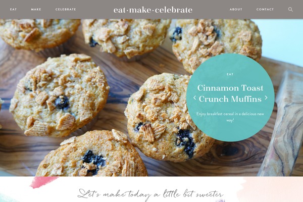 eatmakecelebrate.com site used Emc