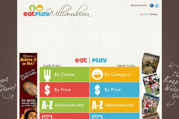 eatplaywilliamsburg.com site used Eatplay