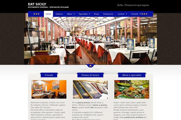 The Restaurant theme site design template sample