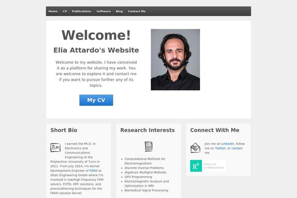 WordPress website example screenshot