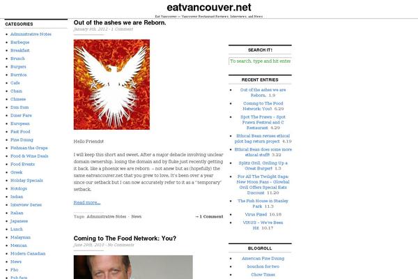 eatvancouver.net site used Cutline 3 Column Split