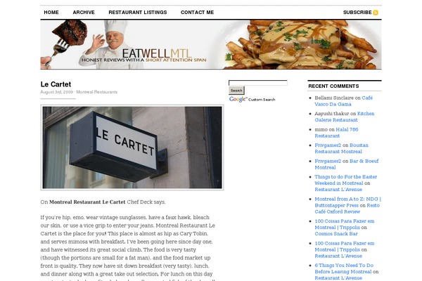 eatwellmontreal.com site used Cutline-1.4-3columnright