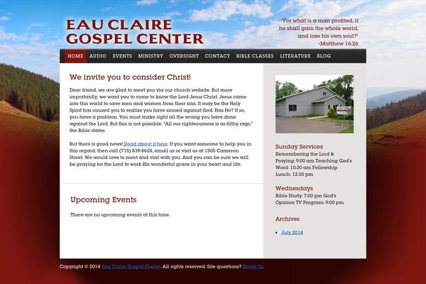 eauclairegospelcenter.com site used Online-sermon