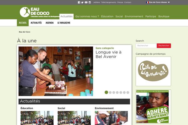 eaudecoco.org site used Aguadecoco