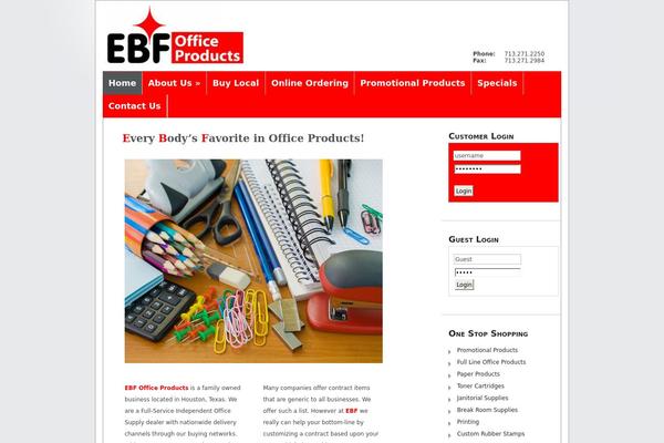 ebfofficeproducts.com site used Minimal