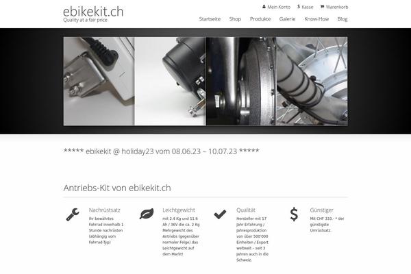 ebikekit.ch site used Ebikekit