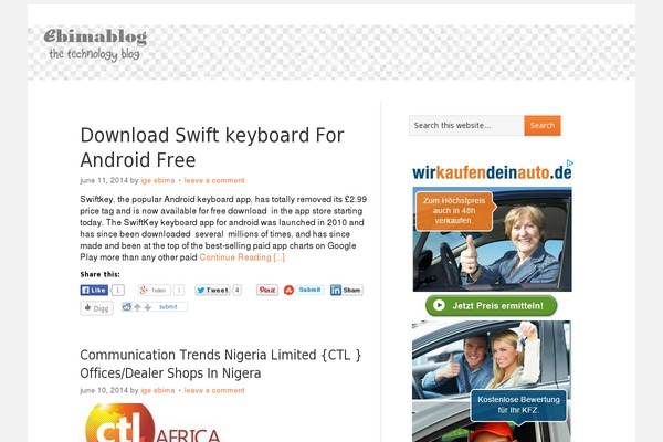 Refined-blog theme site design template sample