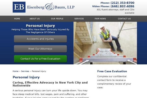 ebinjury.com site used Eandblaw-child