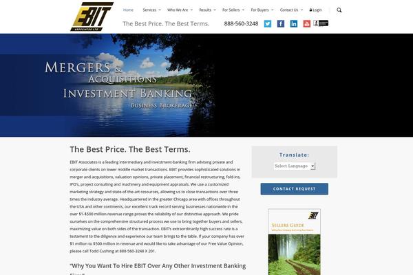 Salient theme site design template sample