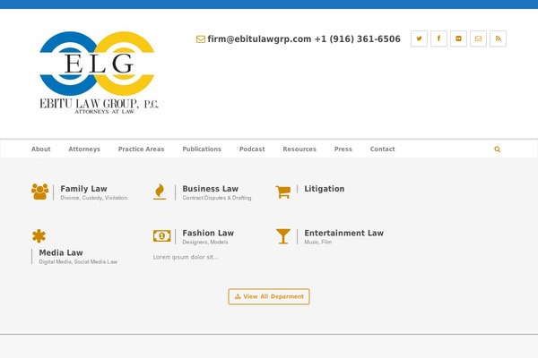 WordPress website example screenshot