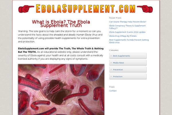 ebolasupplement.com site used Thesis 1.8.6
