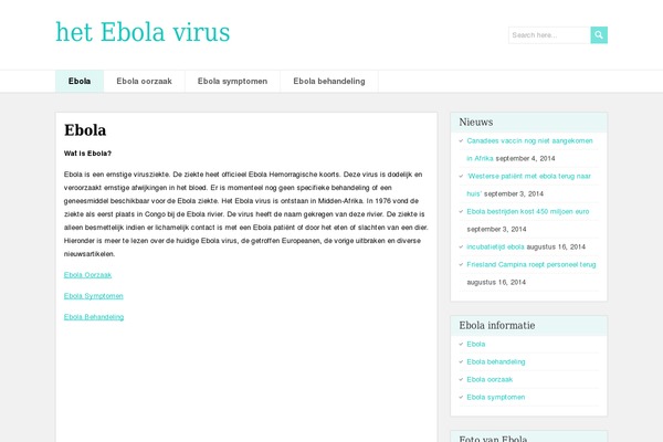ebolaziekte.nl site used PaperCuts