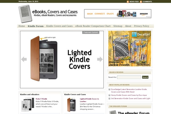 ebookcoversandcases.com site used Kindle