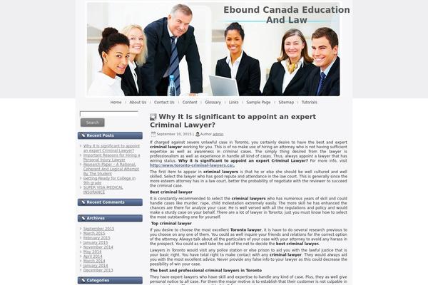 eboundcanada.ca site used Law_agency_blog