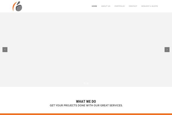 WordPress website example screenshot