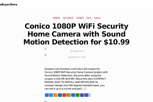 WordPress website example screenshot