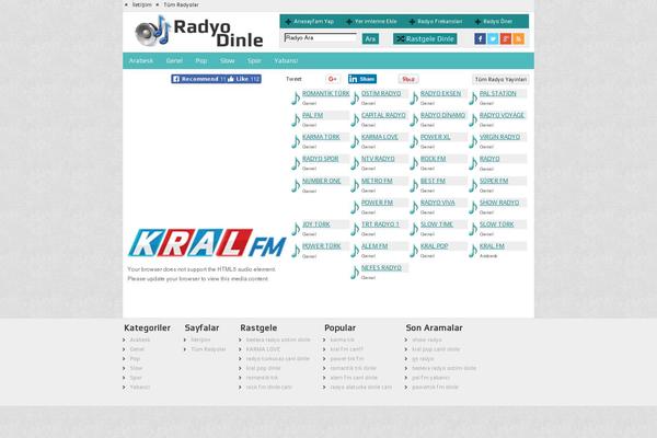 ecanliradyodinle.com site used Wp-radyo