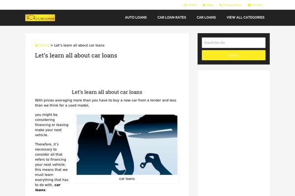 ecar-loans.com site used Schema