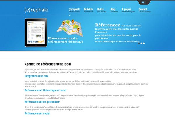 ecephale.com site used Halfscreen