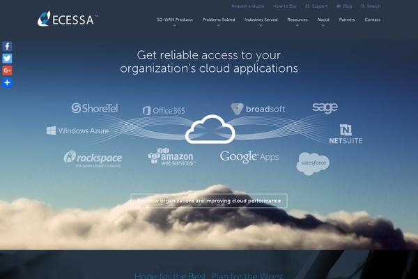 ecessa.com site used Ecessa-theme