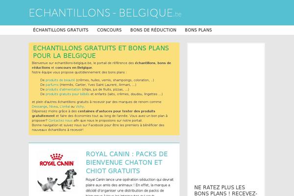 echantillons-belgique.be site used Blueblog