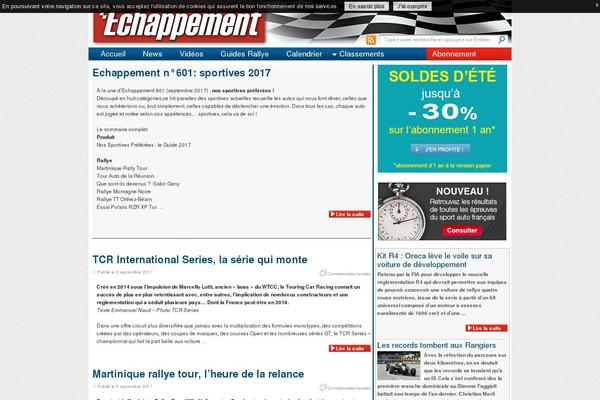 echappement.com site used Echappement-theme
