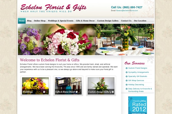 Echelon theme site design template sample