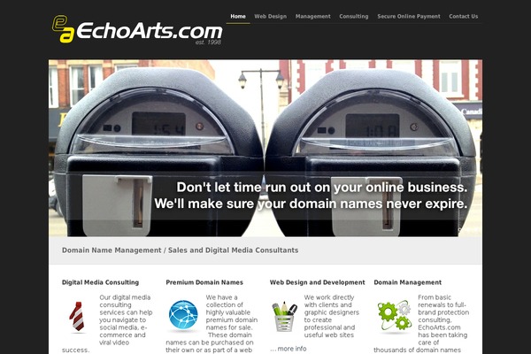 echoarts.com site used Proyecto