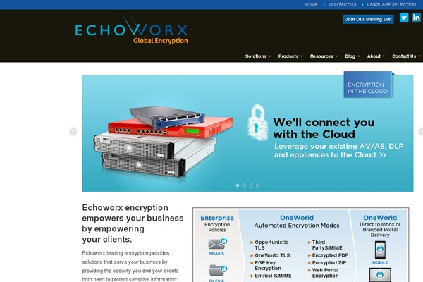 echoworx.com site used Echoworx21
