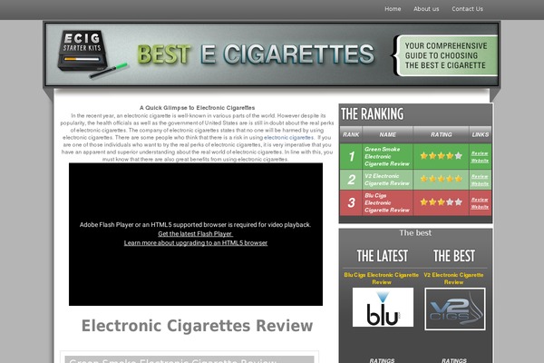 ecig-experts.com site used Product-review-theme