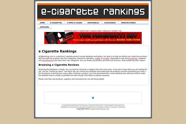 ecigrankings.com site used Newreviewclean