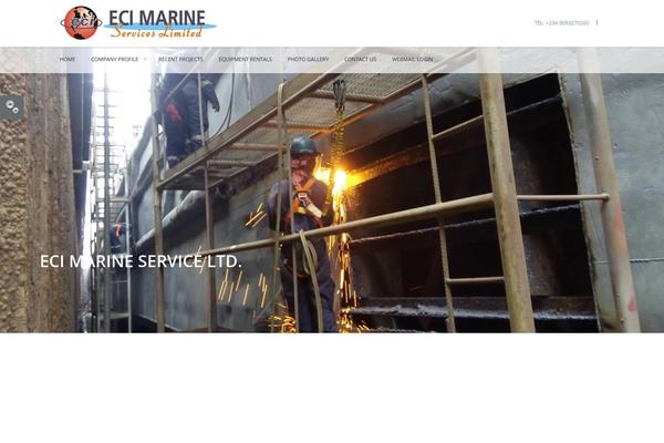 Marine theme site design template sample