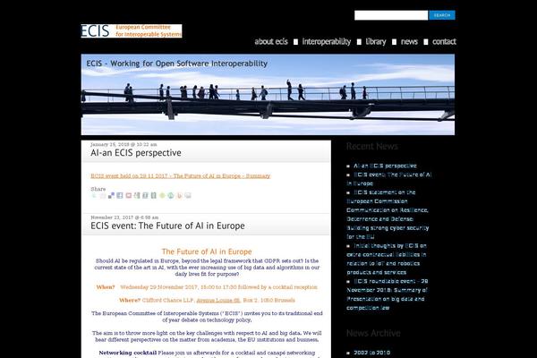 ecis.eu site used Theme1069