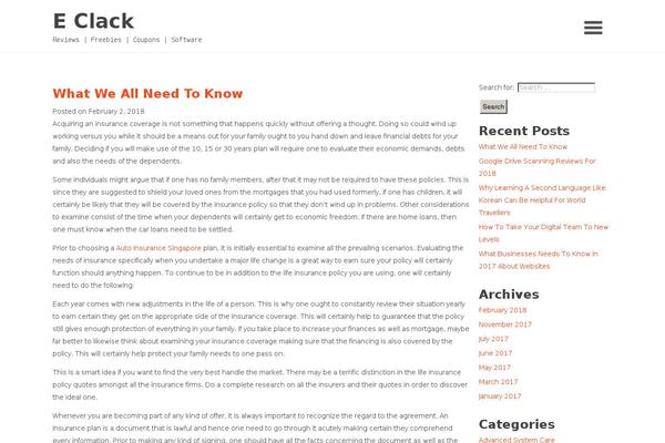 eclack.com site used Evento