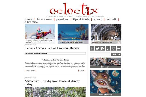 eclectix.com site used Eclectix