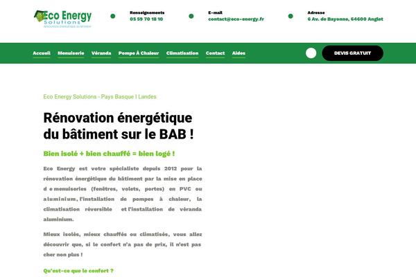 eco-energy.fr site used Wazors