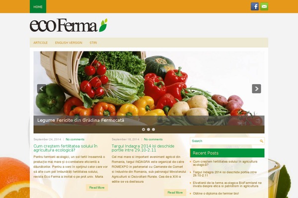 eco-ferma.ro site used Foodness