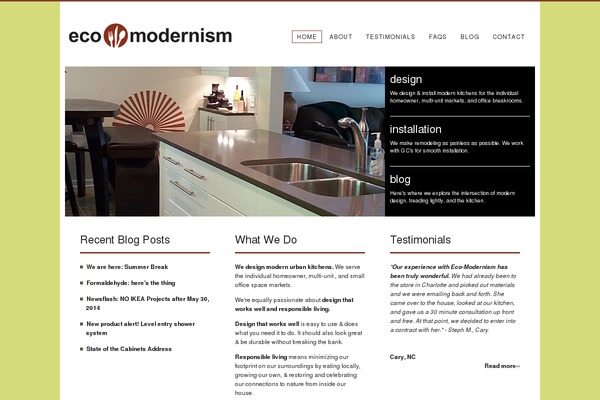 eco-modernism.com site used Ecomod-theme